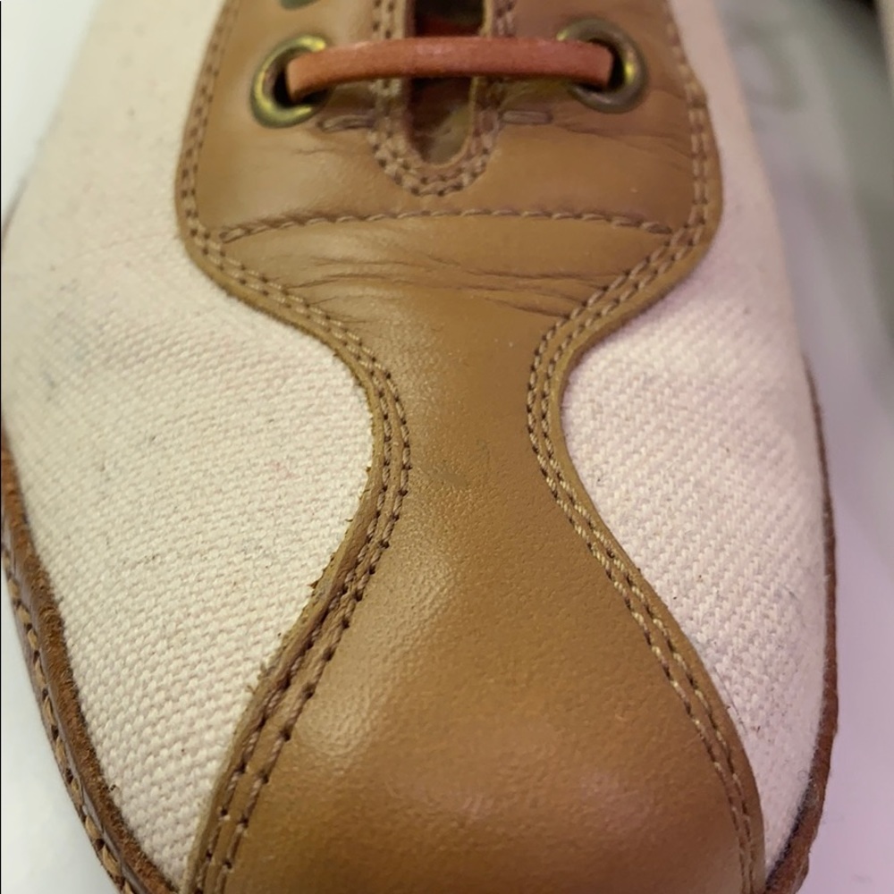 Prada Prada! Real deal! Oxford; cream & tan. Mint! - Picture 2 of 8